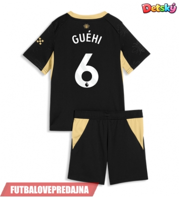 Lacne Dětský Futbalové dres Manchester City Marc Guehi #6 2026-27 Krátky Rukáv - Preč (+ trenírky)